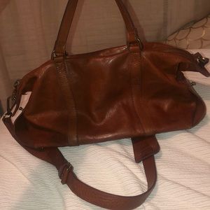 MADEWELL real leather brown purse